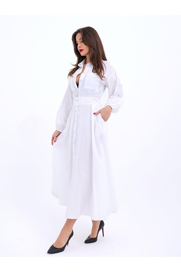 Kadın Elbise-beyaz - 2