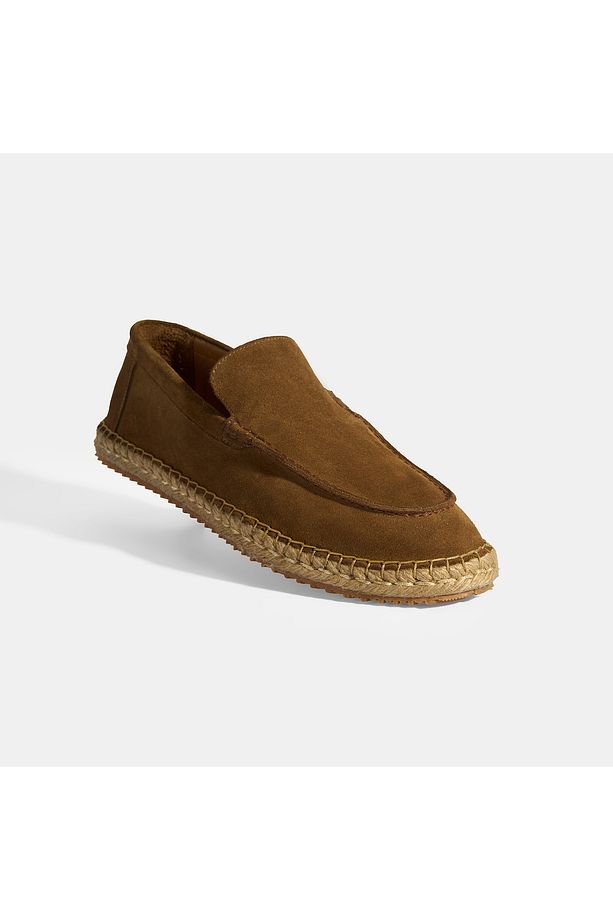 Erkek Taba Slip-On Süet Espadril - 5
