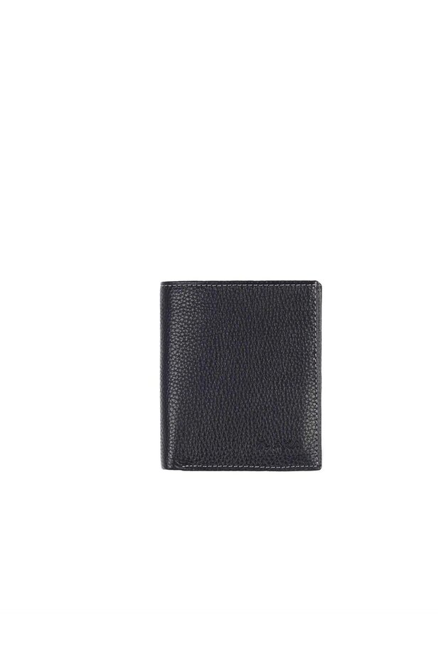 Black Leather Men's Wallet 501 -2