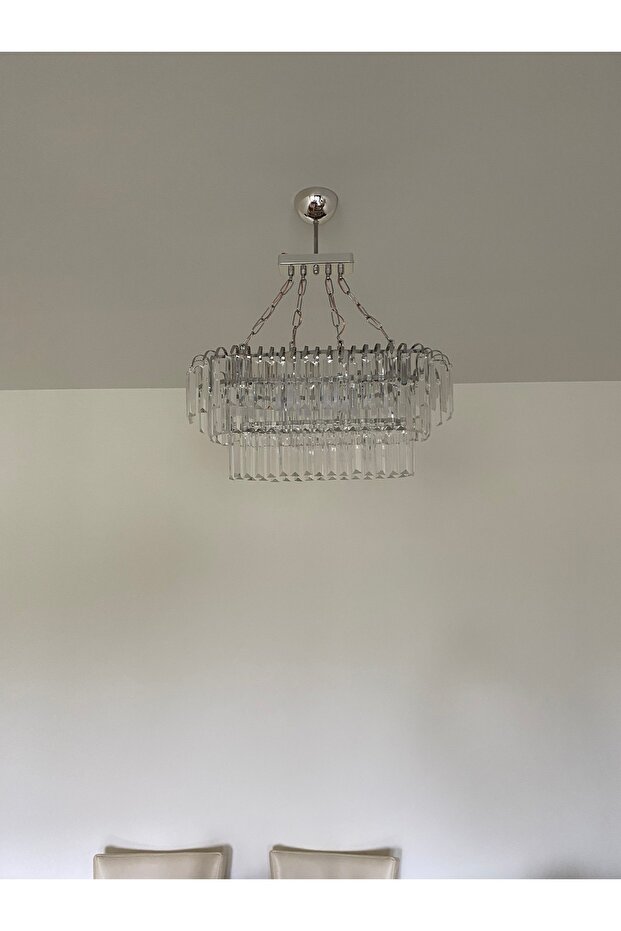 KRİSTAL TAŞLI AMPÜLLÜ AVİZE - 2