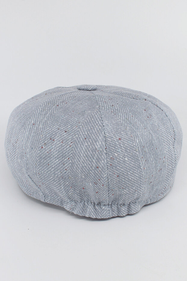 قبعة صيفية منقوشة بنمط متعرج على الطراز البريطاني - 5