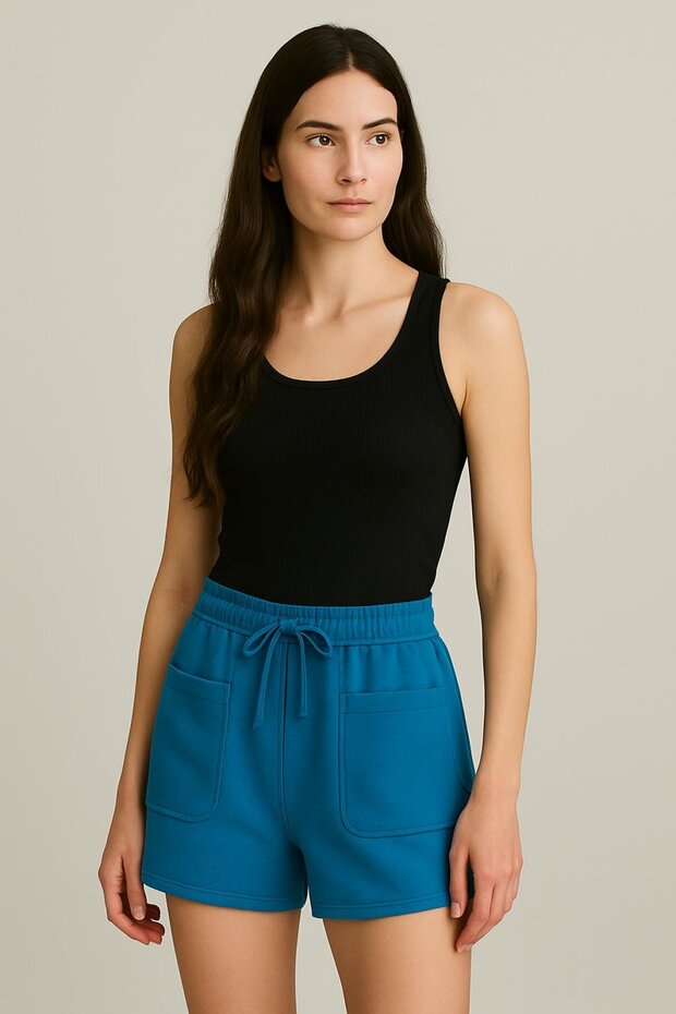 İki İplik Torba Cepli Kısa ŞORT - 2