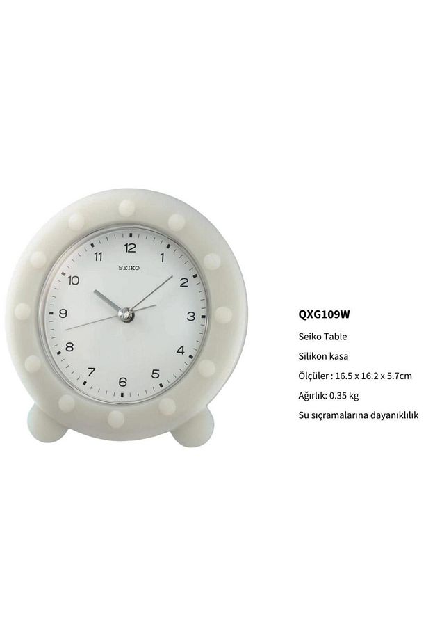 Clocks Qxg109w Duş Ve Banyo Duvar/masa Saati - 2