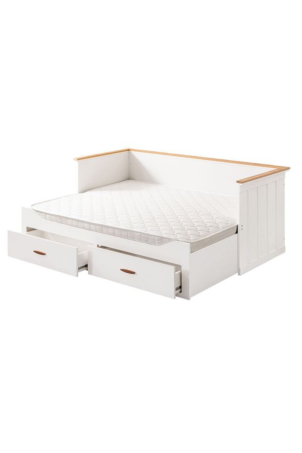 Yavrulu Karyola, Likya Divan Karyola Çekmeceli Açılır Çift Kişilik Karyola + Soft Yatak - 9