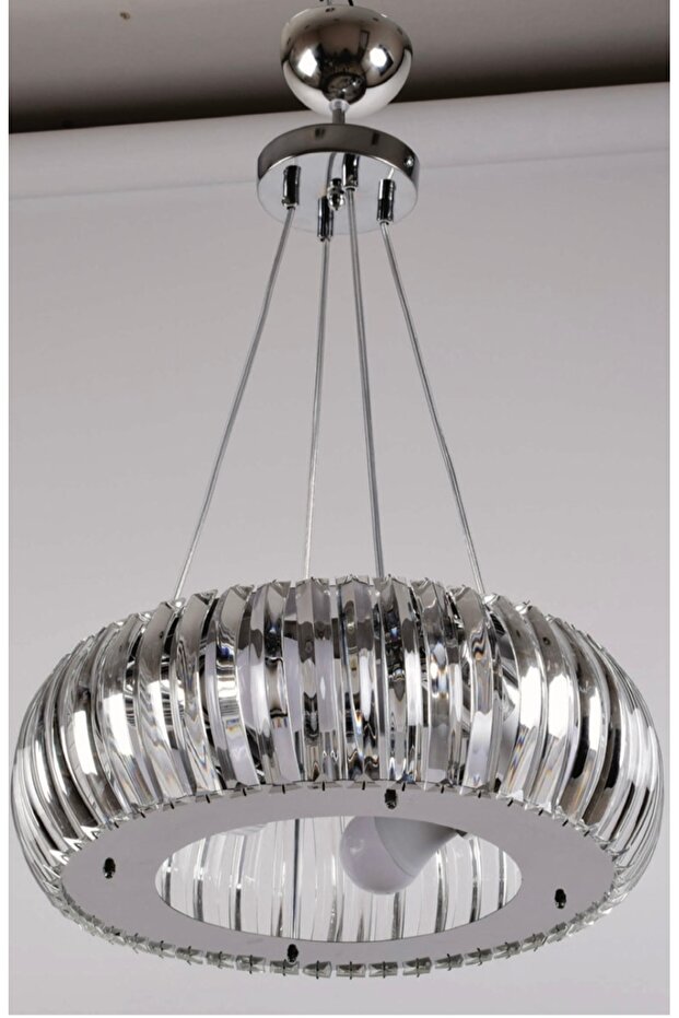 KRİSTAL OVAL AMPÜLLÜ AVİZE - 1