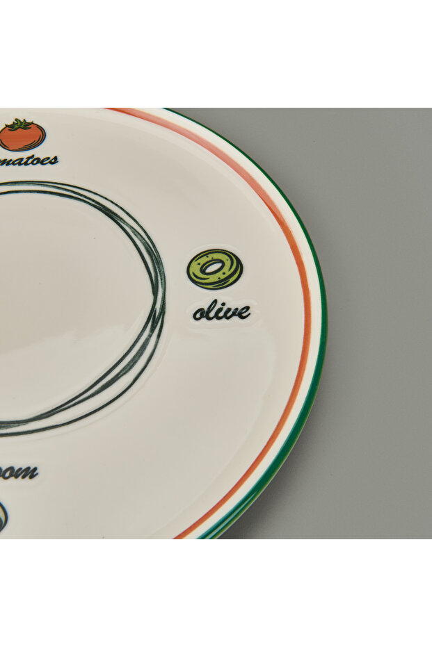 Kitchen Gourmet Classic Pizza Tabağı - Renkli - 30 cm - 5