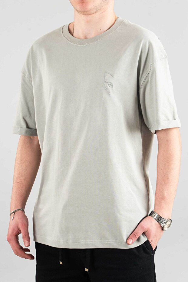 Мъжка сива тениска Basic - 2