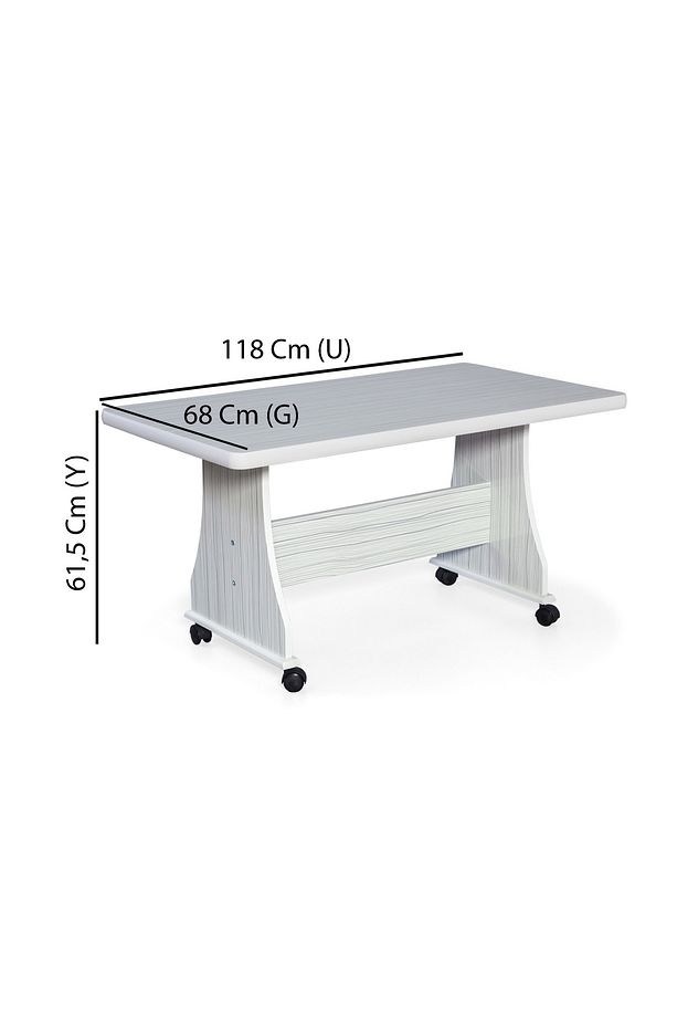 Tekerlekli Mdf Masa Orta Sehpa - 2