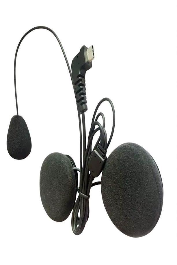 BT-68 TYPE C Girişli intercom Kulaklık Seti Çift Mikrofonlu Motosiklet Kask İntercom Yedek Kulaklığı - 2