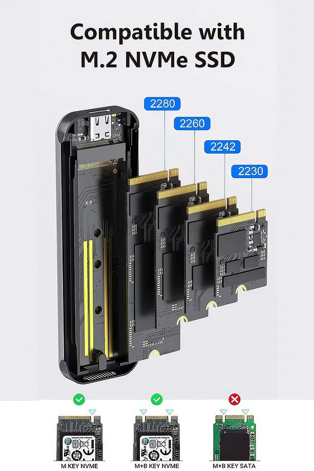 S3 Max Usb 3.1 Type C To Pci-e Express Nvme M.2 Nvme Pci-e Ssd Muhafaza Kutusu - 5