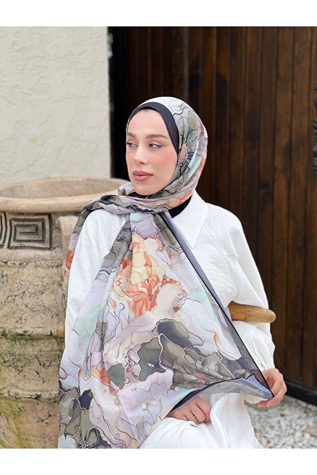 أليس نمط لينا شال - 2