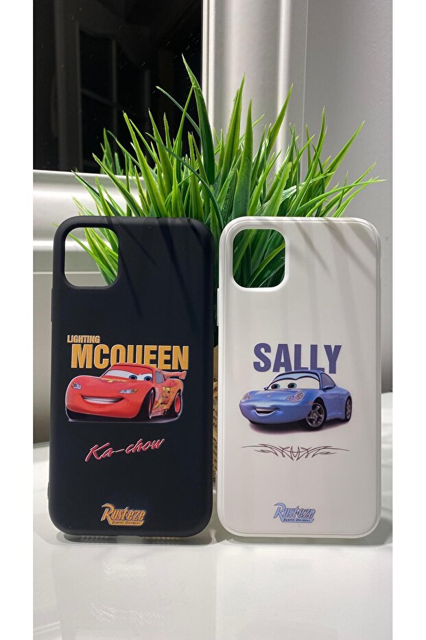 iPhone 11 Telefon Kılıfı (Sally And Mcqueen 2'li) - 2
