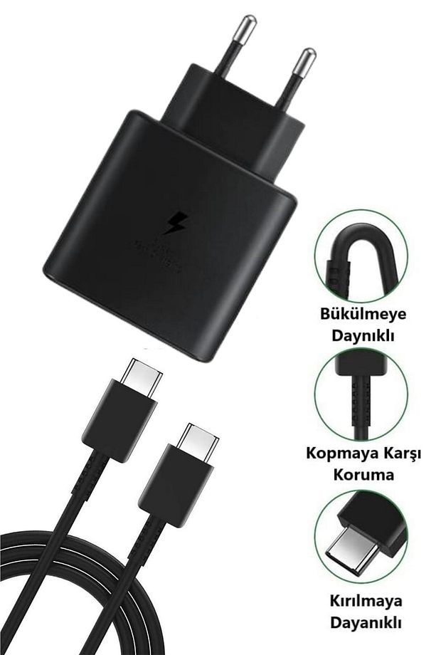 Betsima® 65W Hızlı Şarj Edebilen TYPE C uçlu Şarj Aleti - 7