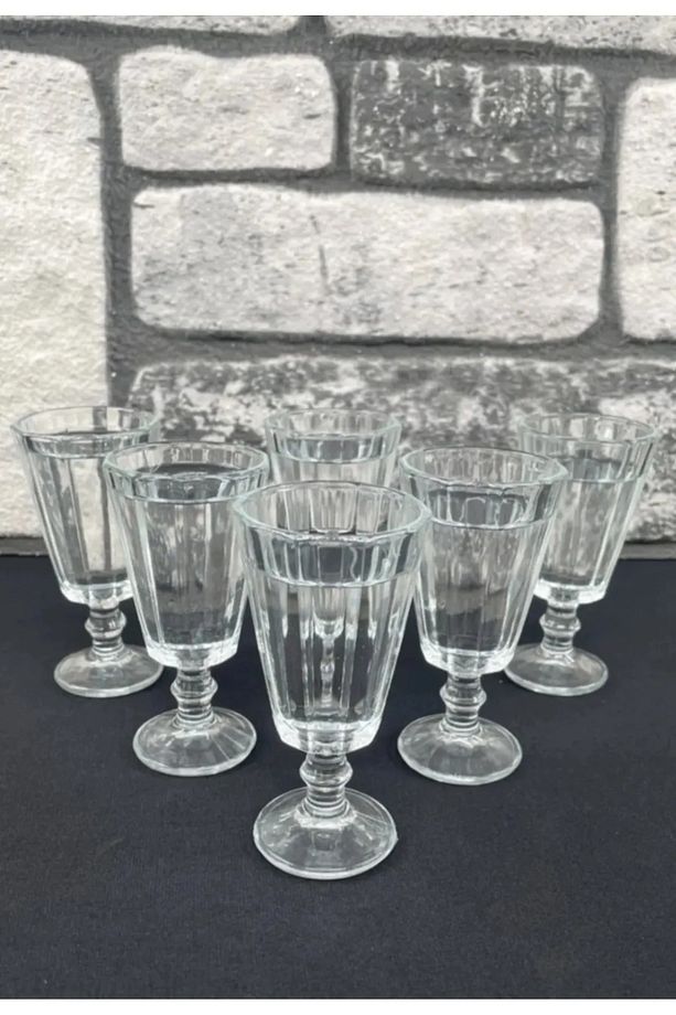6 Lı Kahve Yanı Su Bardağı Seti Flüt Bardak Modeli 80 ml - 1