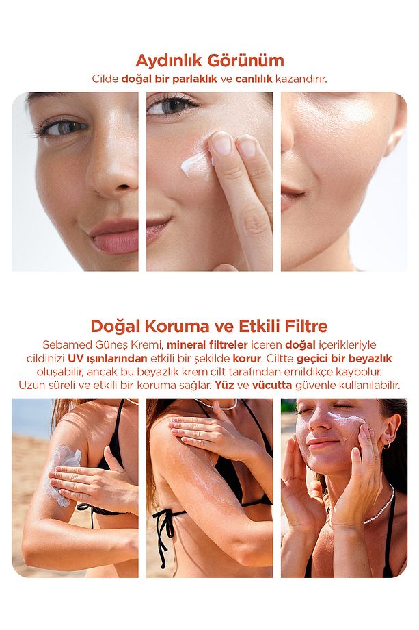 Sun Care SPF 50+ UVA / UVB Filtresi ve E Vitamini Üçlü Yüksek Koruma Çok Yönlü Güneş Kremi 50 ml - 8