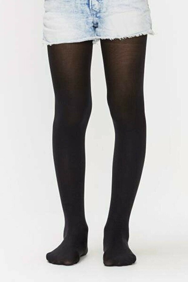 Girl's Black Micro 40 Mousse Pantyhose, Pack of 6