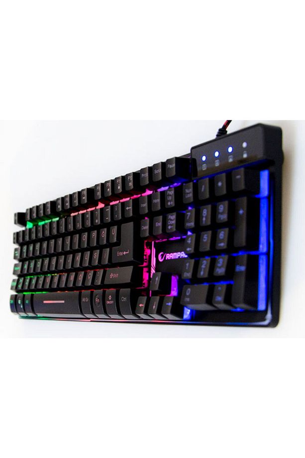 Titan K9 Siyah Usb Gökkuşağı Renkli Aydınlatmalı Q Standart Mekanik Hisli Gaming Oyuncu Klavyesi - 4