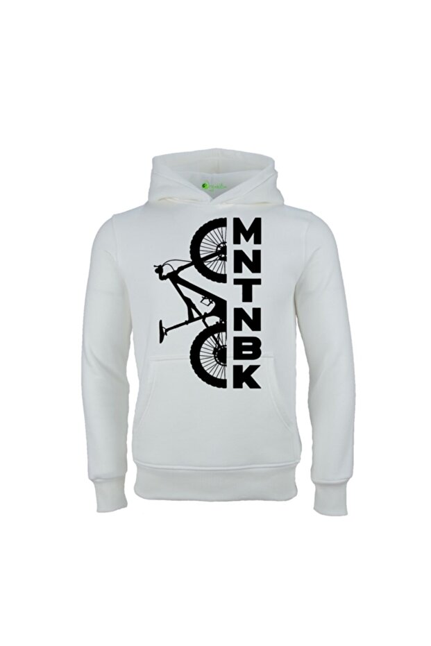 Mnt Bike White Printed Sweatshirt