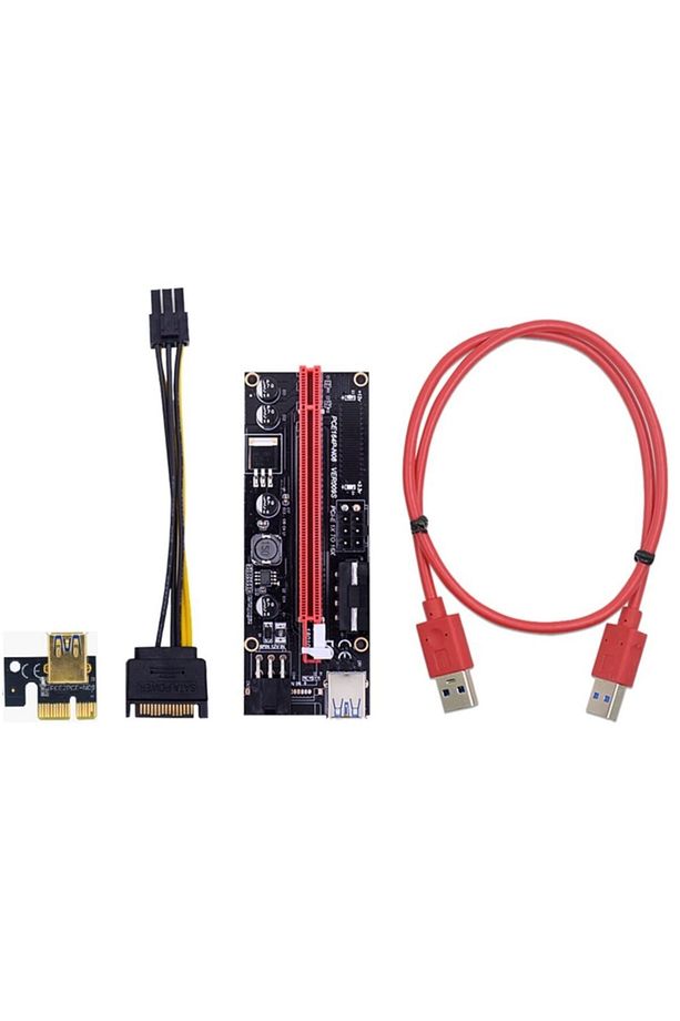 4842 Pcı E Express 1x To 16x Usb 3.0 009s Riser Yükseltici Uzatma Kartı 008s - 5