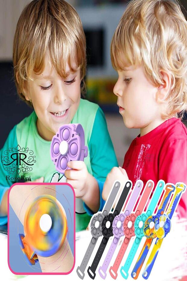 Stres Çarkı Popit Oyuncak Bileklik Pop It Bir Dakika Dönebilen Popitli Stres Çarklı Bileklik - 5