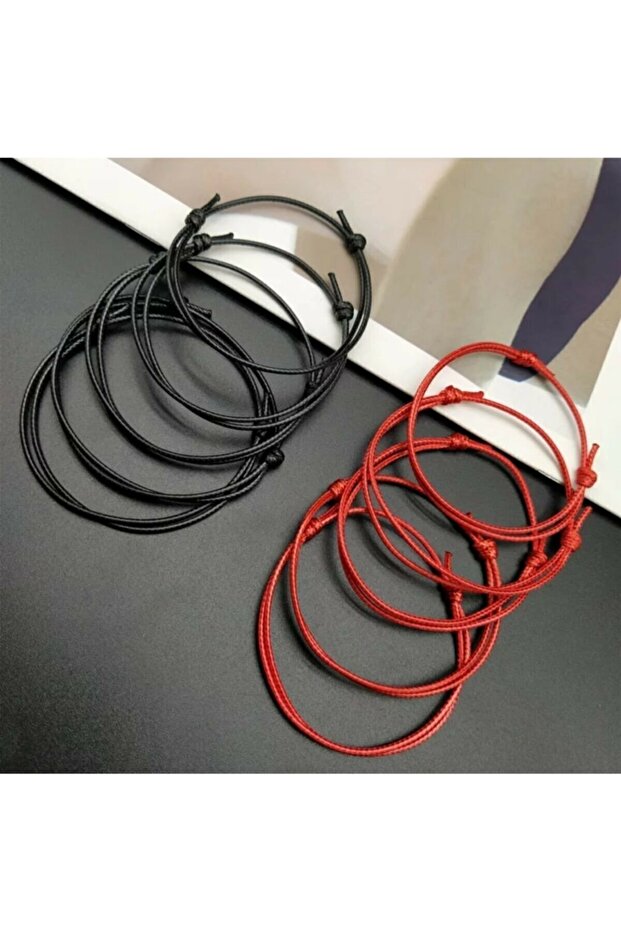 10 Pieces Red Black Lover Bracelet