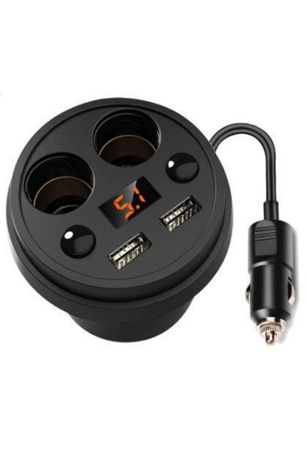 Çok Fonksiyonlu Araç Çakmak Çoğaltıcı 2 Çakmak + 2 Usb Giriş 3.1 - 1