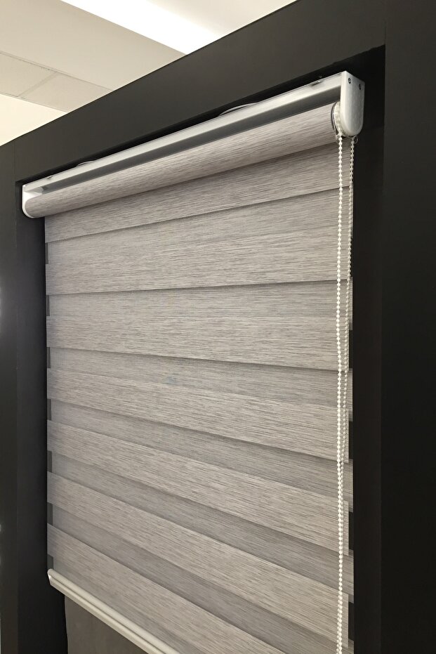 Zebra Perde Bambu Gri - 3