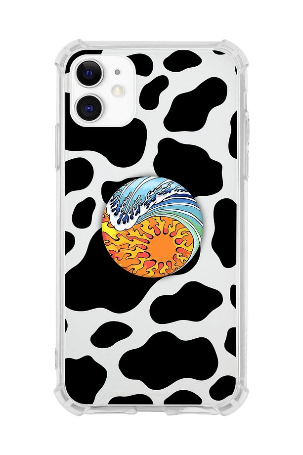 Iphone 11 Darbe Emici Dalmaçya Ve Gün Batımı Desenli Popsocket Kombini - 1