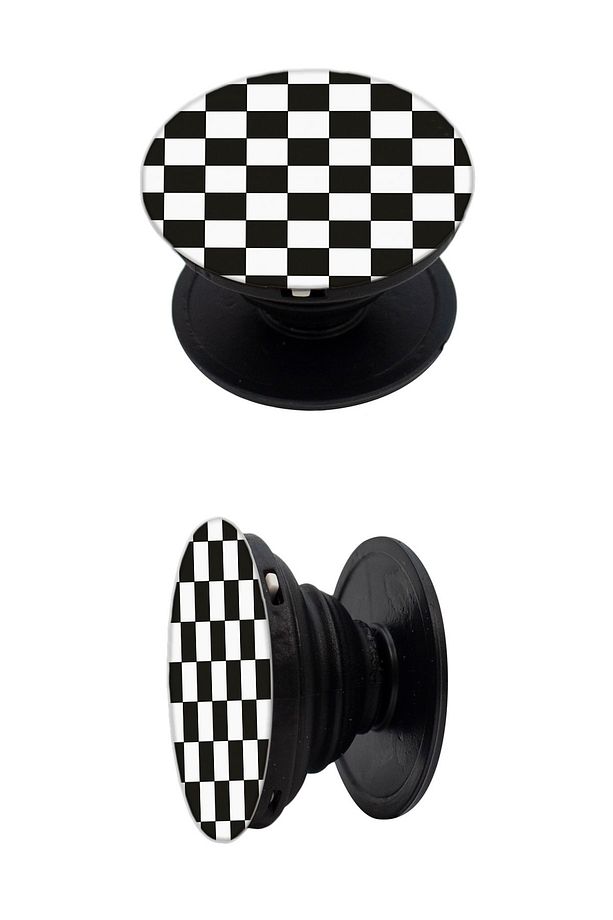 Iphone 11 Darbe Emici Renkli Dalgalar Ve Dama Desenli Popsocket Kombini - 3