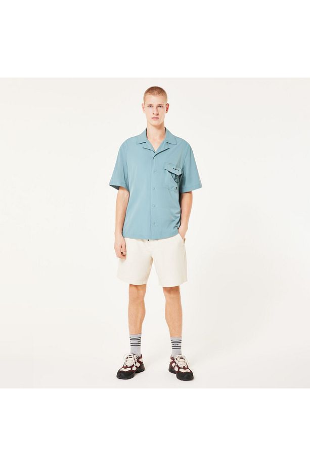 Cuban Collar Erkek Kısa Kollu Gömlek - 1