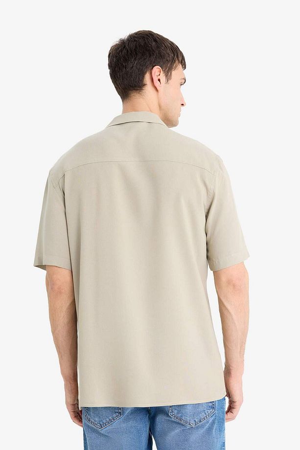 Regular Fit Apaş Yaka Yazlık Kısa Kollu Gömlek E2533AX25SM - 6