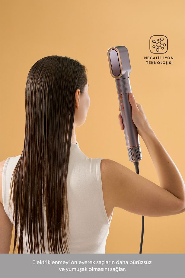 Hairmony 4606H Saç Kurutma ve Şekillendirme Seti Mor - 5