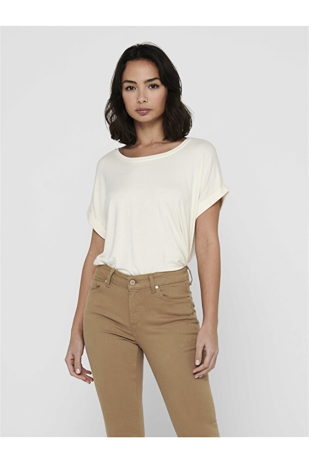 Tricou Basic cu guler larg 15106662 - 4