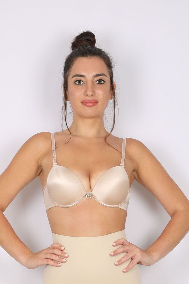 Kadın Ten Destekli Push-up Sütyen - 1