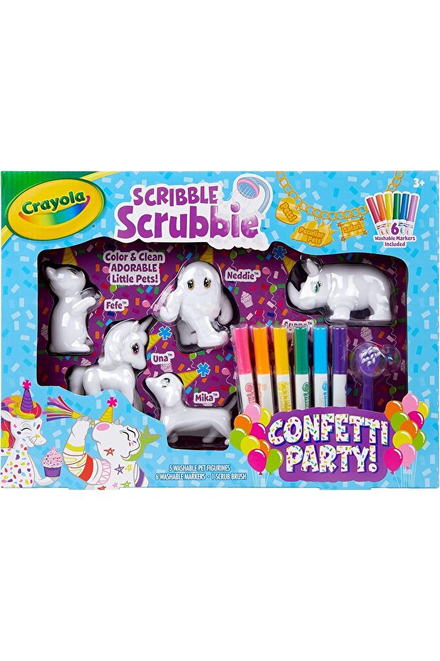 Scrbble Scrubbie Confetti Party
