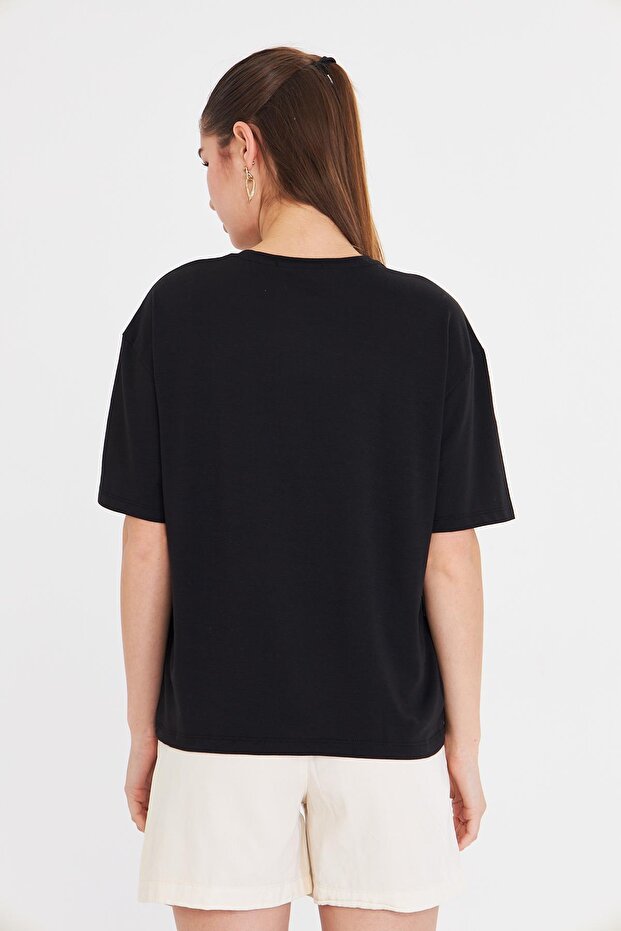 Baskılı Basic T-Shirt - 4