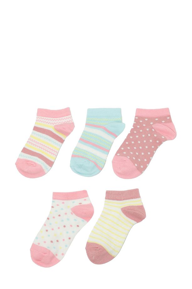 Color Dot 5 Lı Ptk-g 5fx Pembe Multı Kız Çocuk 5'li Patik Çorap - 1