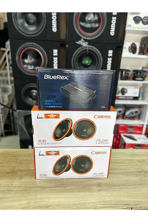 cadence 4 adet 20 cm mıdrange 3000 lik amlfi 4 kanal - 3