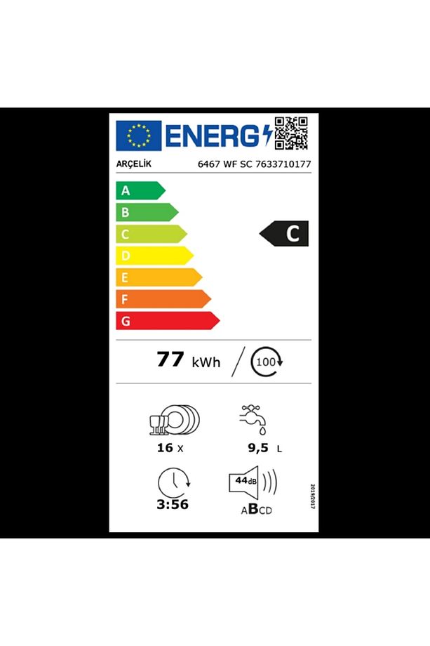 6467 Wf Sc 6 Programlı Bulaşık Makinesi - 8