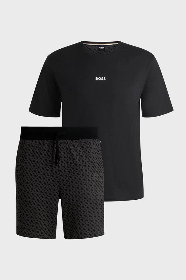 % 100 Pamuk Regular Fit Monogram Logolu Pijama Takımı Erkek PİJAMA TAKIMI 50540613 981 - 5