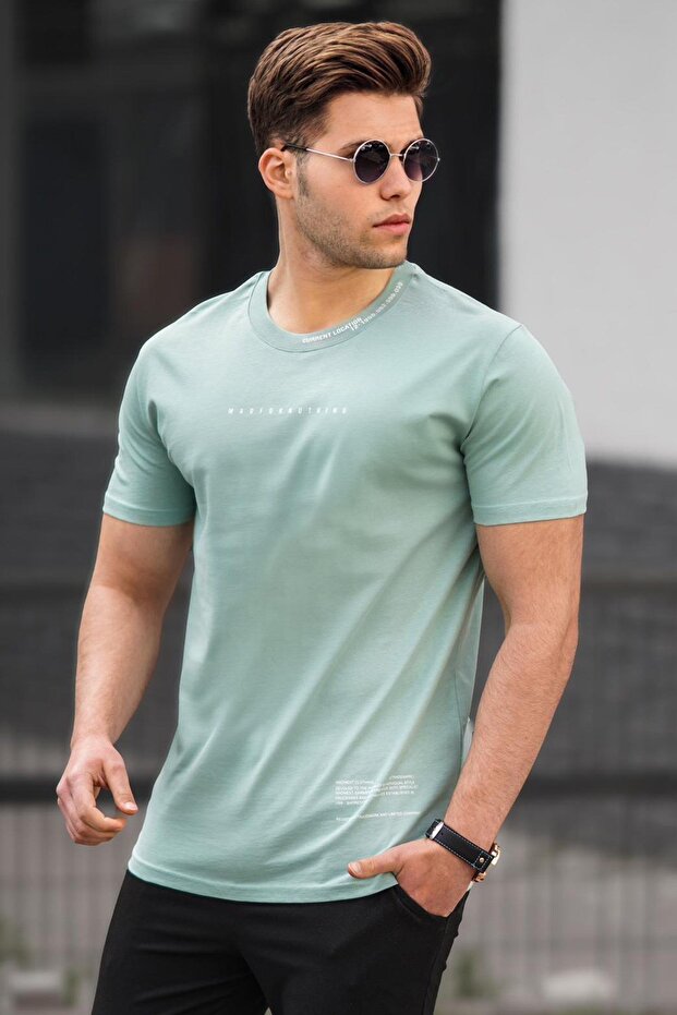 Green Men's Printed T-Shirt 5258