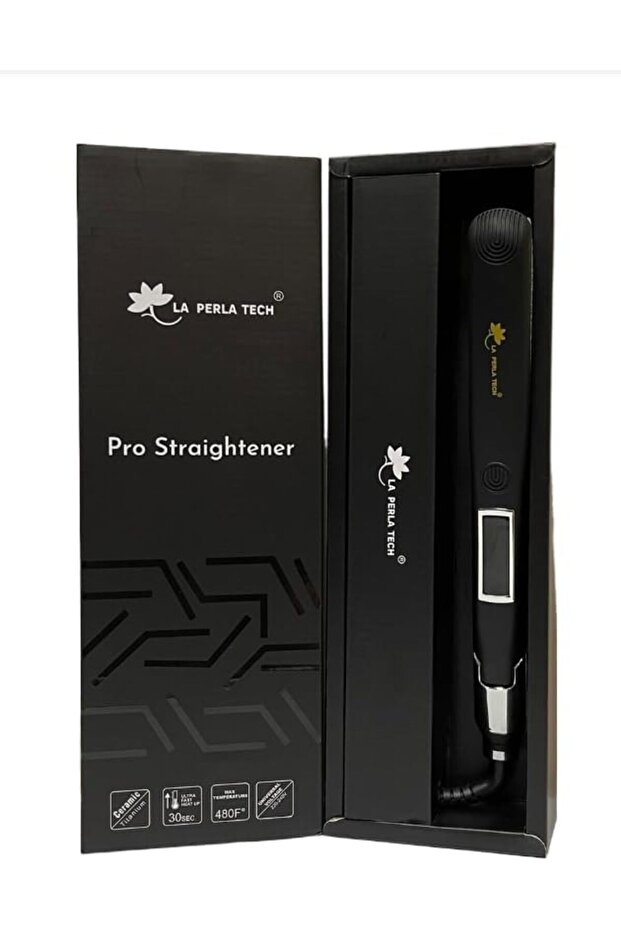 Professional Hair Flat Iron Straightener, Ceramic-Titanium Straightener Slim Heat Max 480 F
