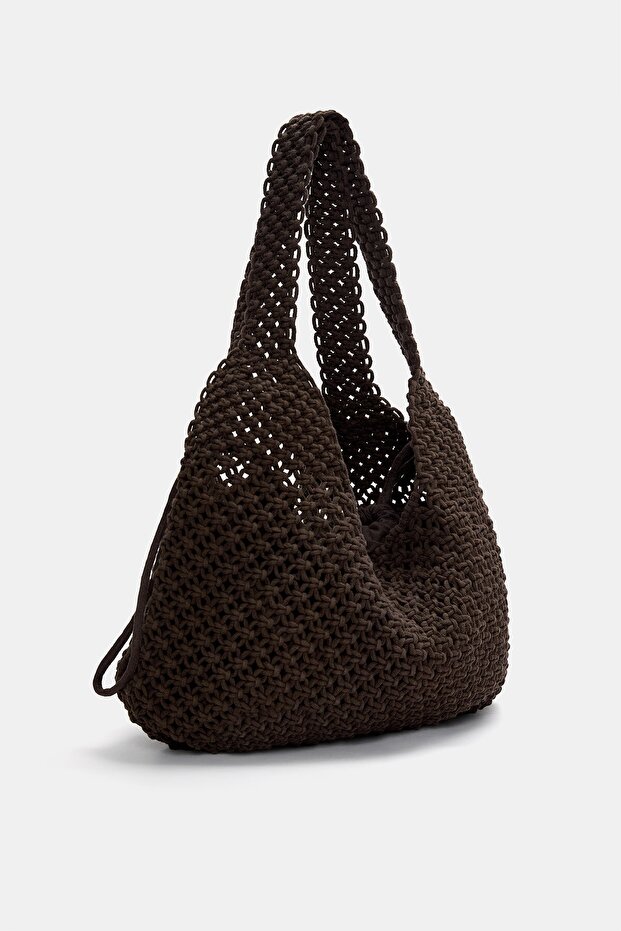 Kroşe tote çanta - 4