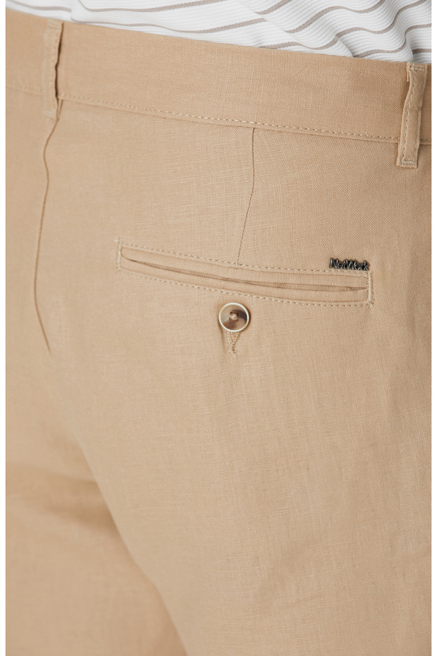 Vizon Keten Chino Şort - 5