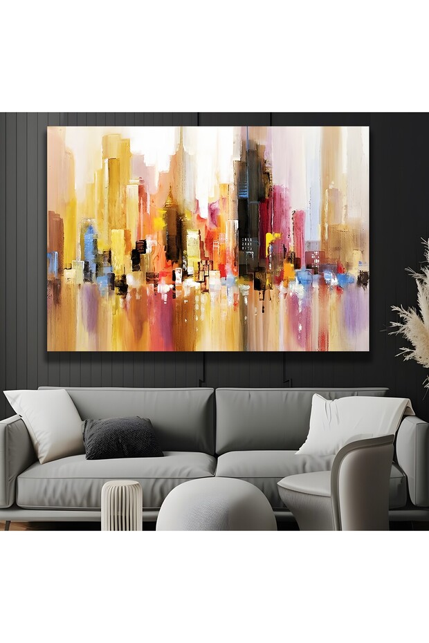 Abstract Pattern Canvas Painting - 1