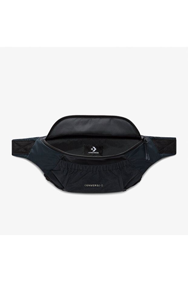 Classic Unisex Siyah Bel Çantası - 4