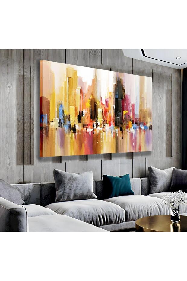 Abstract Pattern Canvas Painting - 4