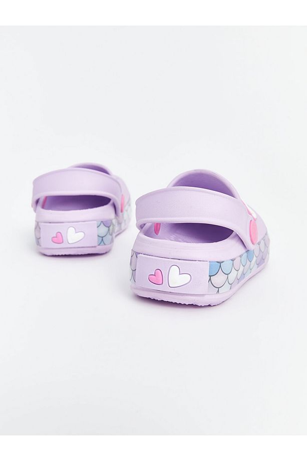 LCW STEPS Baskılı Tabanı Işıklı Kız Bebek Plaj Sandaleti - 5