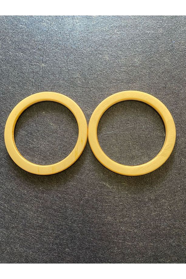 AHŞAP YUVARLAK ÇANTA SAPI 13 CM - 4