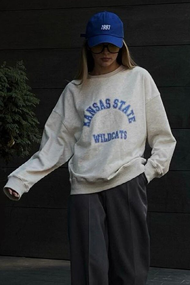 Mad Girls Karmelange Sweatshirt Mg1217